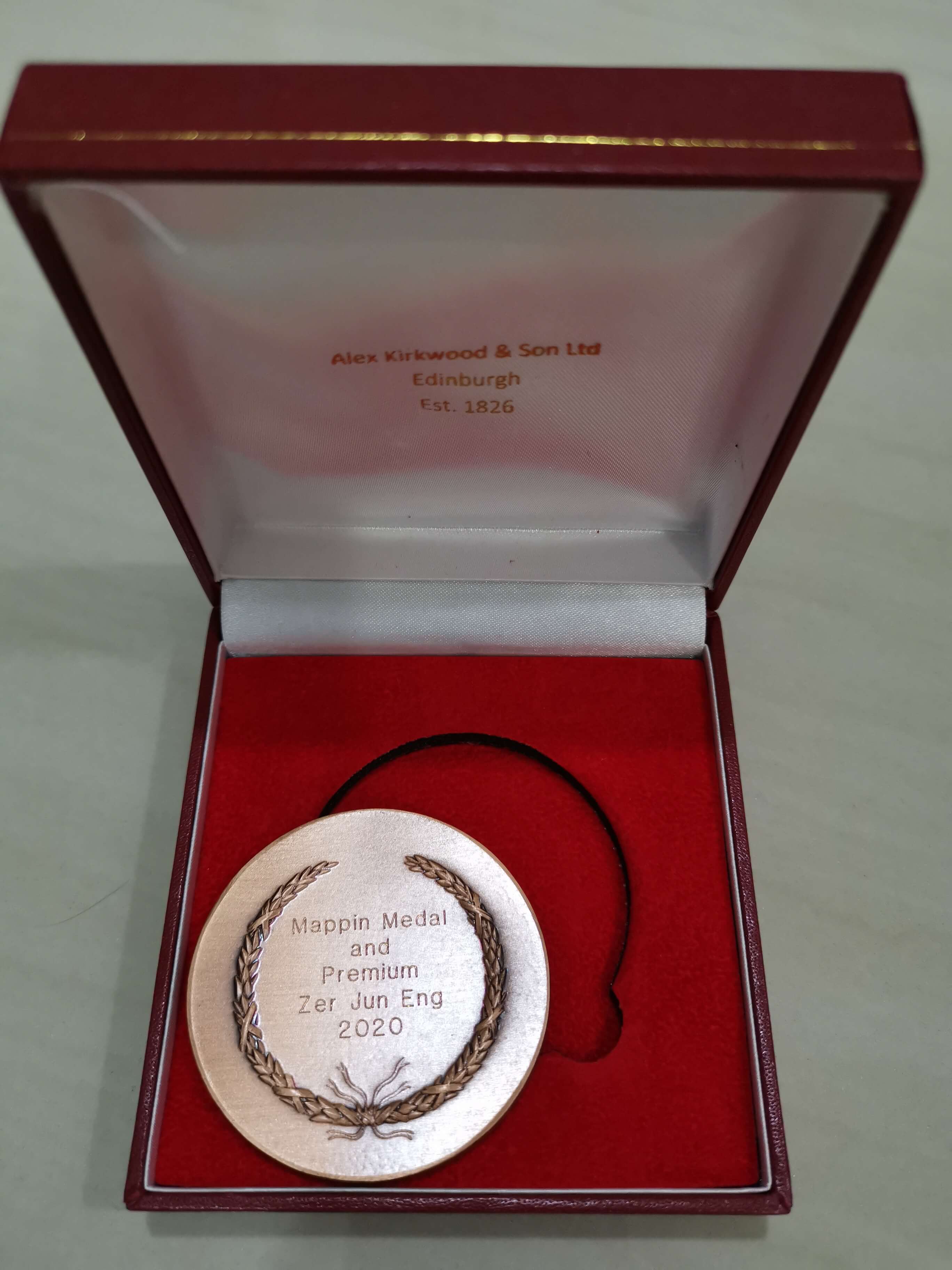 Mappin Medal 奖牌背面